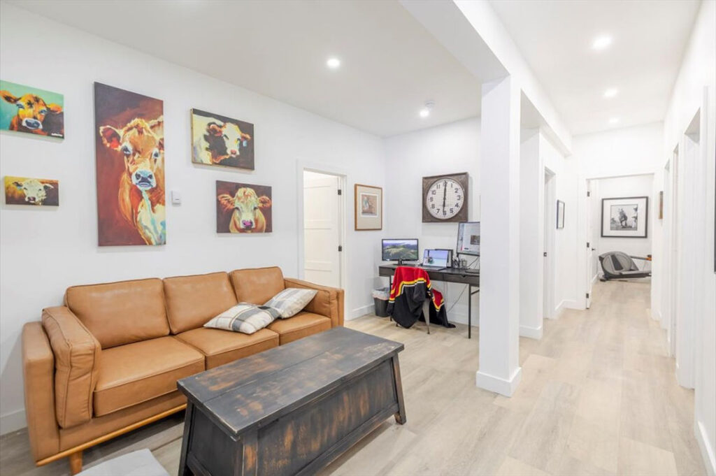 basement office & reading nook
