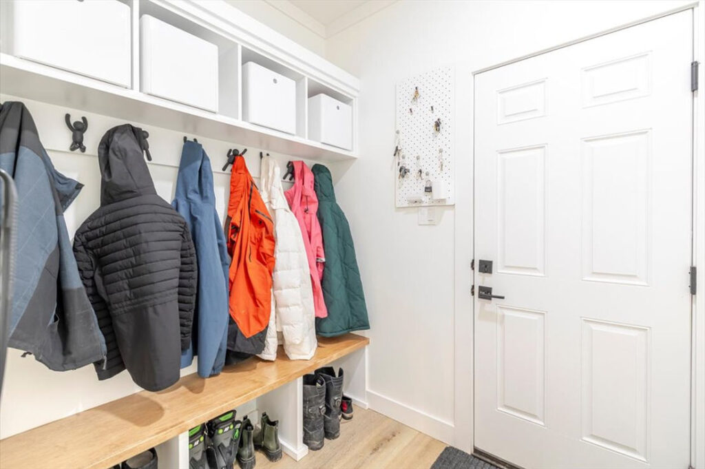 main floor boot room off garage